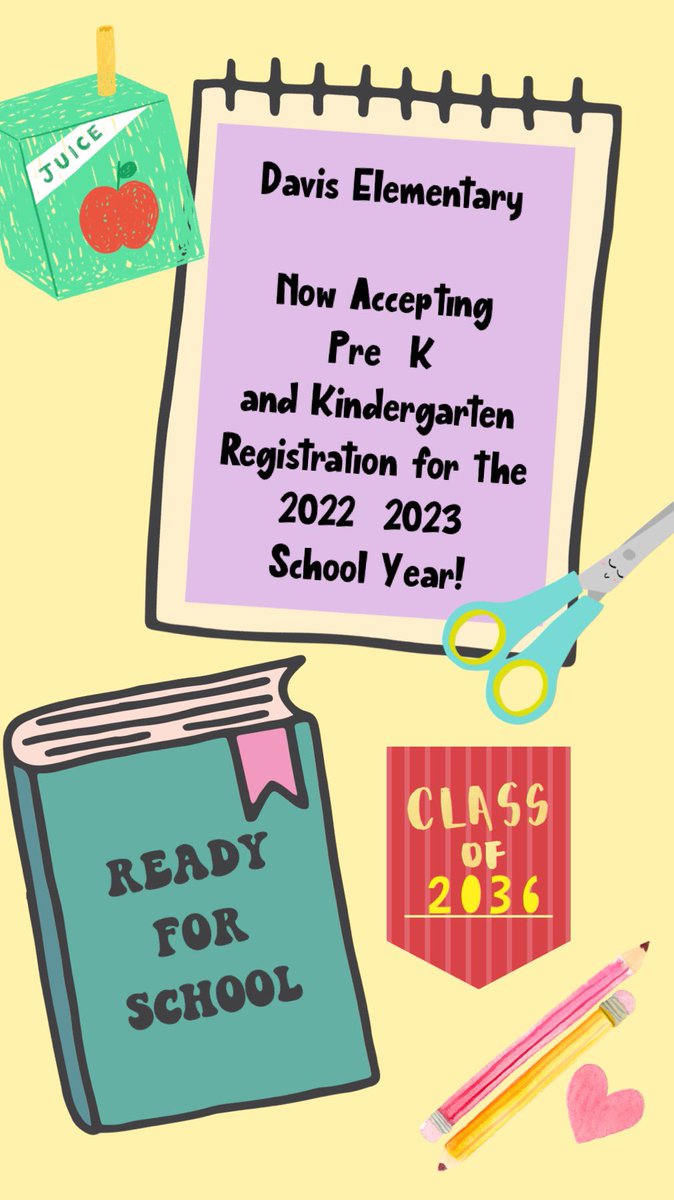 Registration starts now for our next group of Yellow Jackets! Visit the website below or see Mrs. Michele at Davis!

dadecountyschools.org/domain/2045