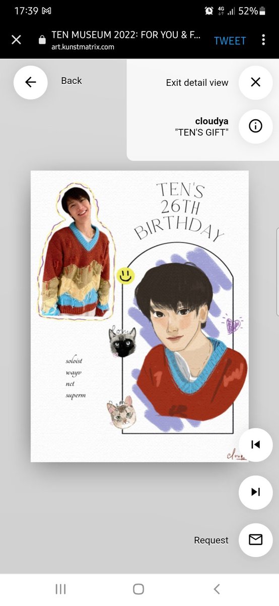 c10udya's tweet photo. it was an honor to be part of this project (again😸) this year. thank you @nongtenglobal for this opportunity and good job to other artists who contributed in this project! you guys are amazing 💜 - cloudya
#TEN_26thBdayParty #ForYouAndForMe #TENMuseum2022 #TEN #텐 https://t.co/zmuxjnTU3n