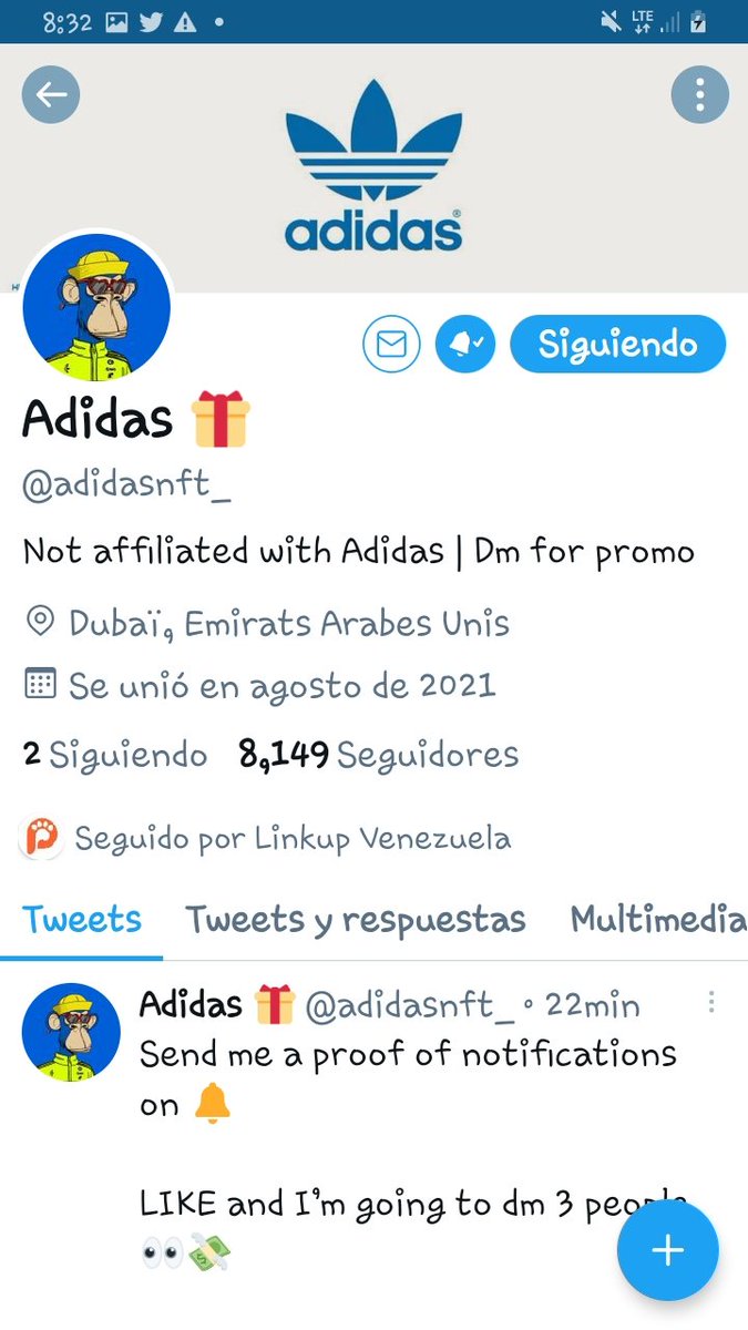 Isabel84679002's tweet photo. @Sayzqo @adidasnft_ Done https://t.co/0WxM6RRqaM