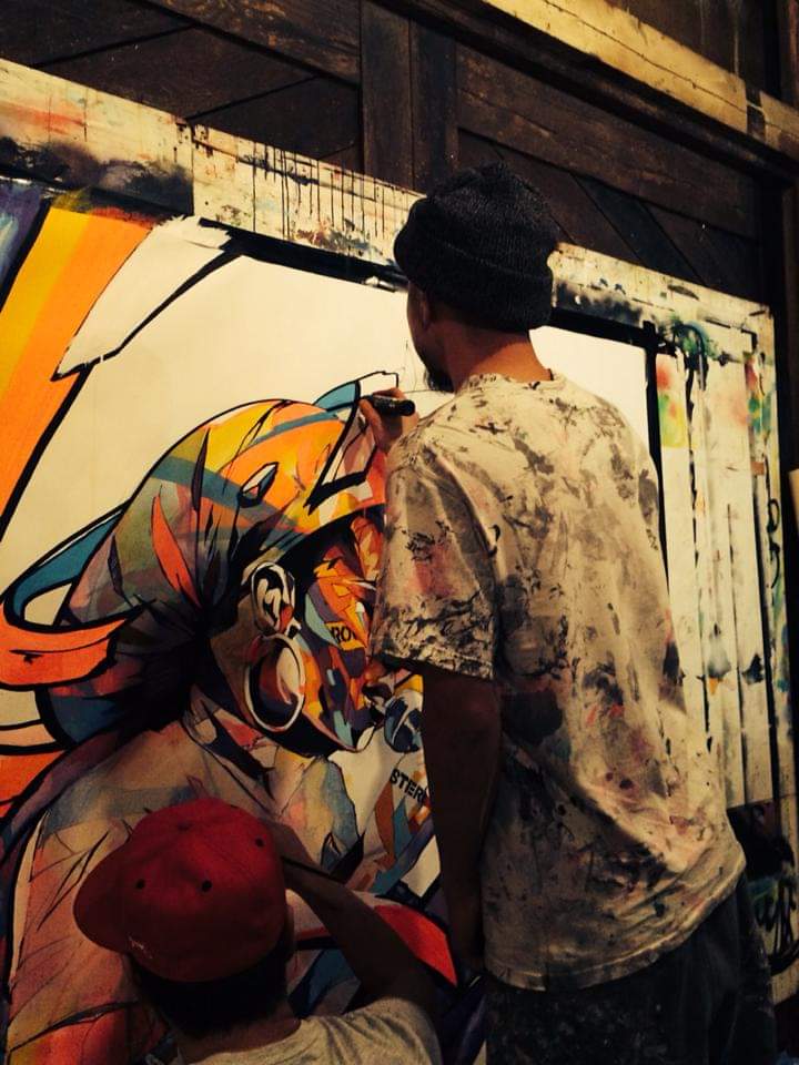 GrassRootsSama's tweet photo. 2014/2/26 Dragon76×jun inoue livepainting at Grassroots yokohama

#juninoue #dragon76  #streetart #contemporaryart 　#LaurynHill, 
 #横浜ダイニングバー  #横浜アートバー #横浜アートカフェ　#japaneseart #fashionillustration　　#fashion #art_collective #urbanart　 #artworkทึเม https://t.co/E3dPmRmYGe