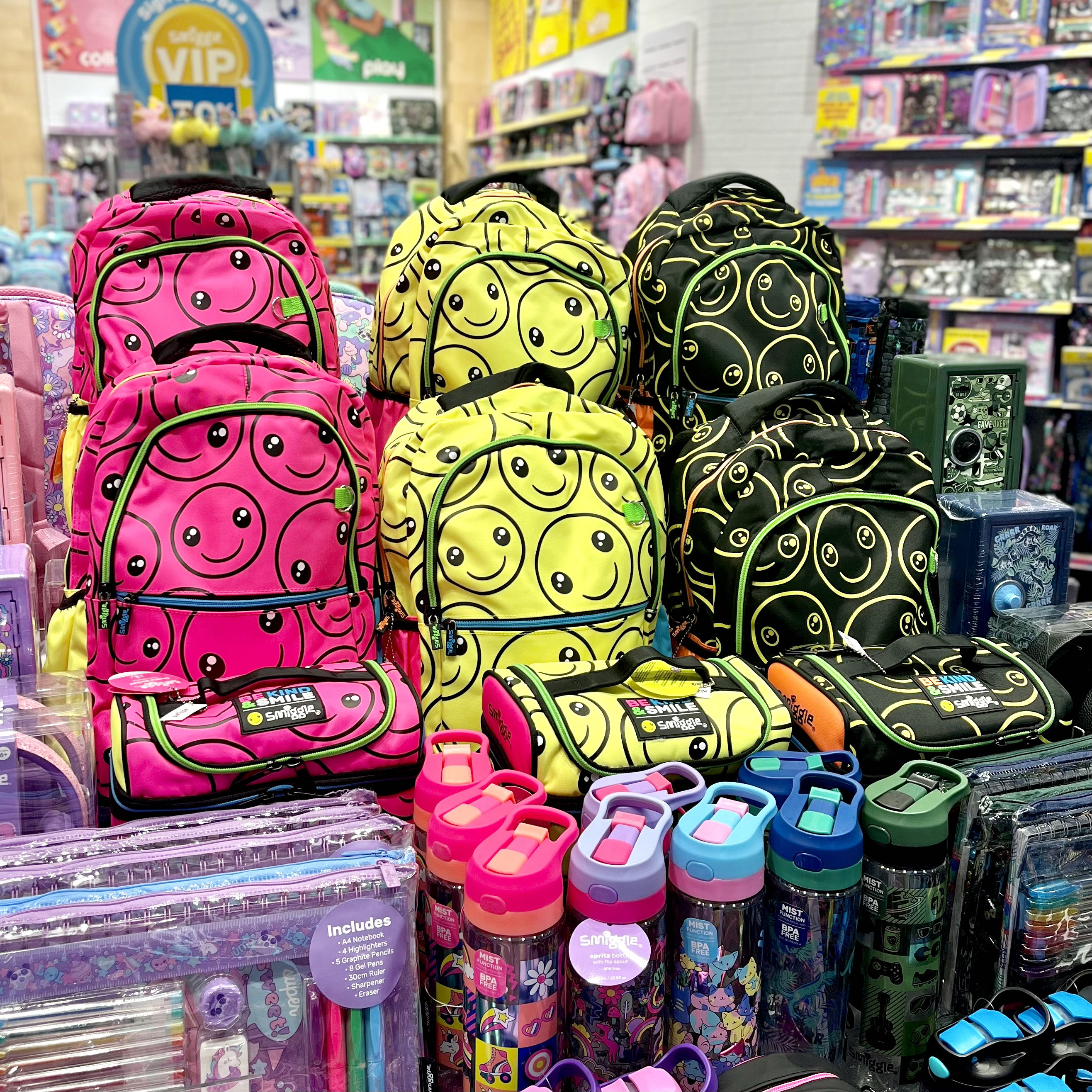 Smiggle face backpack sale