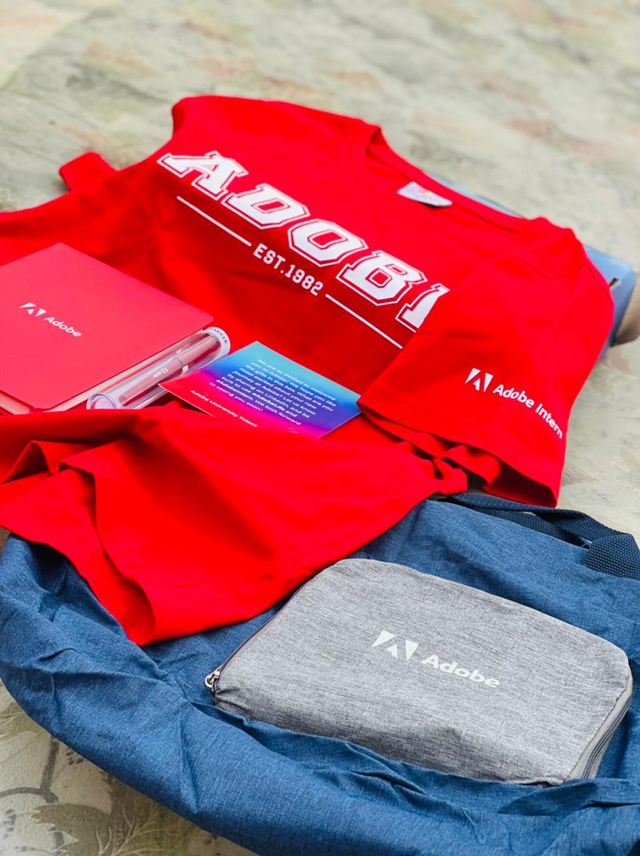 mayuuukhh's tweet photo. The welcome kit has arrived!
I am super excited to see them when I will be back at home 🥺❤️

#adobe #internship #adobelife #adobeintern https://t.co/9rmfKGm17e