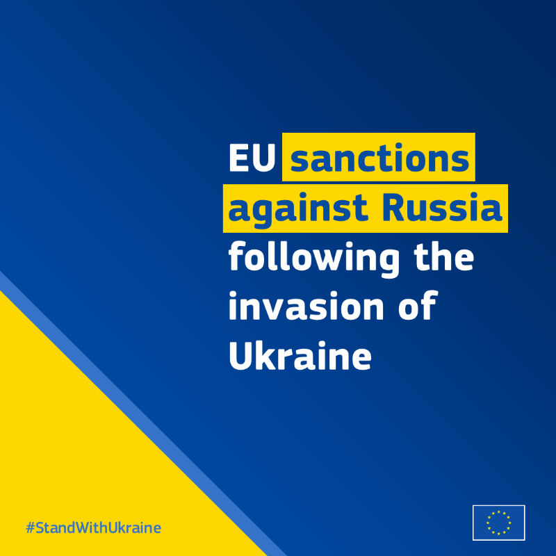 EU_Commission's tweet photo. President Putin has launched an unprecedented and unprovoked military attack against Ukraine. 

We are responding in the strongest possible terms, by adopting the harshest ever package of restrictive measures.

Thread ↓