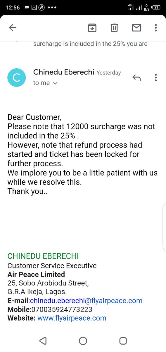 franemuze's tweet photo. @flyairpeace  The extortion in this country is too much, I booked a ticket from Benin to Port Harcourt, the event was called off. I ask for refund air peace is charging me 25% and another 12,000 naira. What is remaining and what service did they rendered? https://t.co/k4G6KAlqel