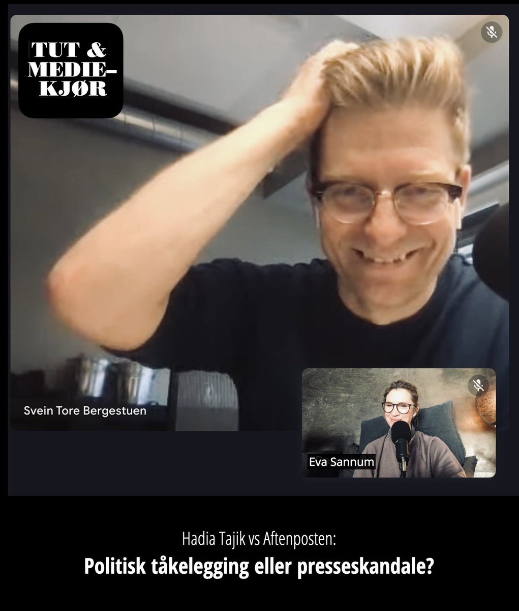 Takk for at du stilte opp i podden Tut &amp; Mediekjør og reflekterte over forrige ukes mediedrama, <a href="/TrineEilertsen/">Trine Eilertsen</a>. Fint å høre dine refleksjoner!
