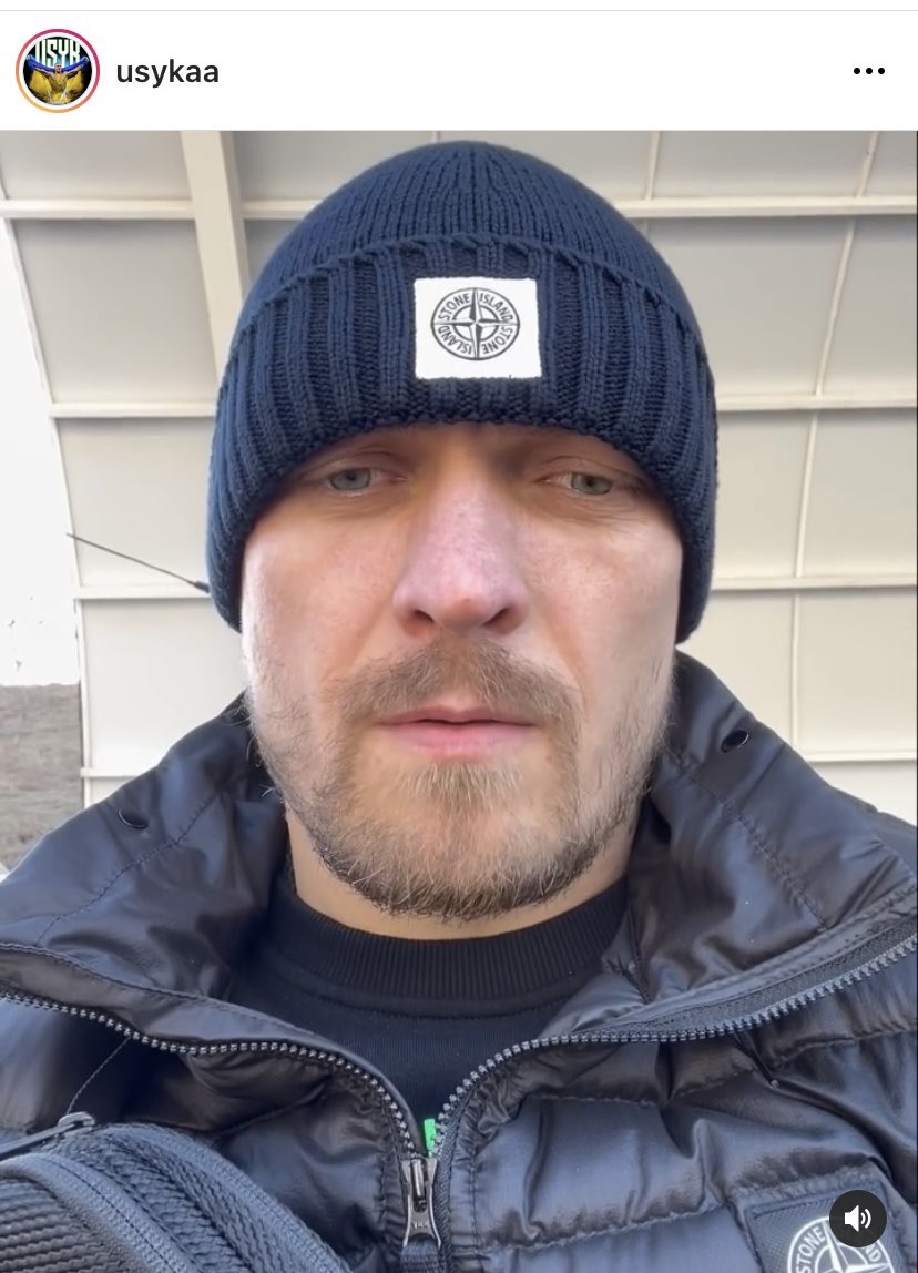 BOXRAW's tweet image. Heavyweight champion @usykaa releases another statement from Ukraine 🇺🇦 #StandWithUkriane