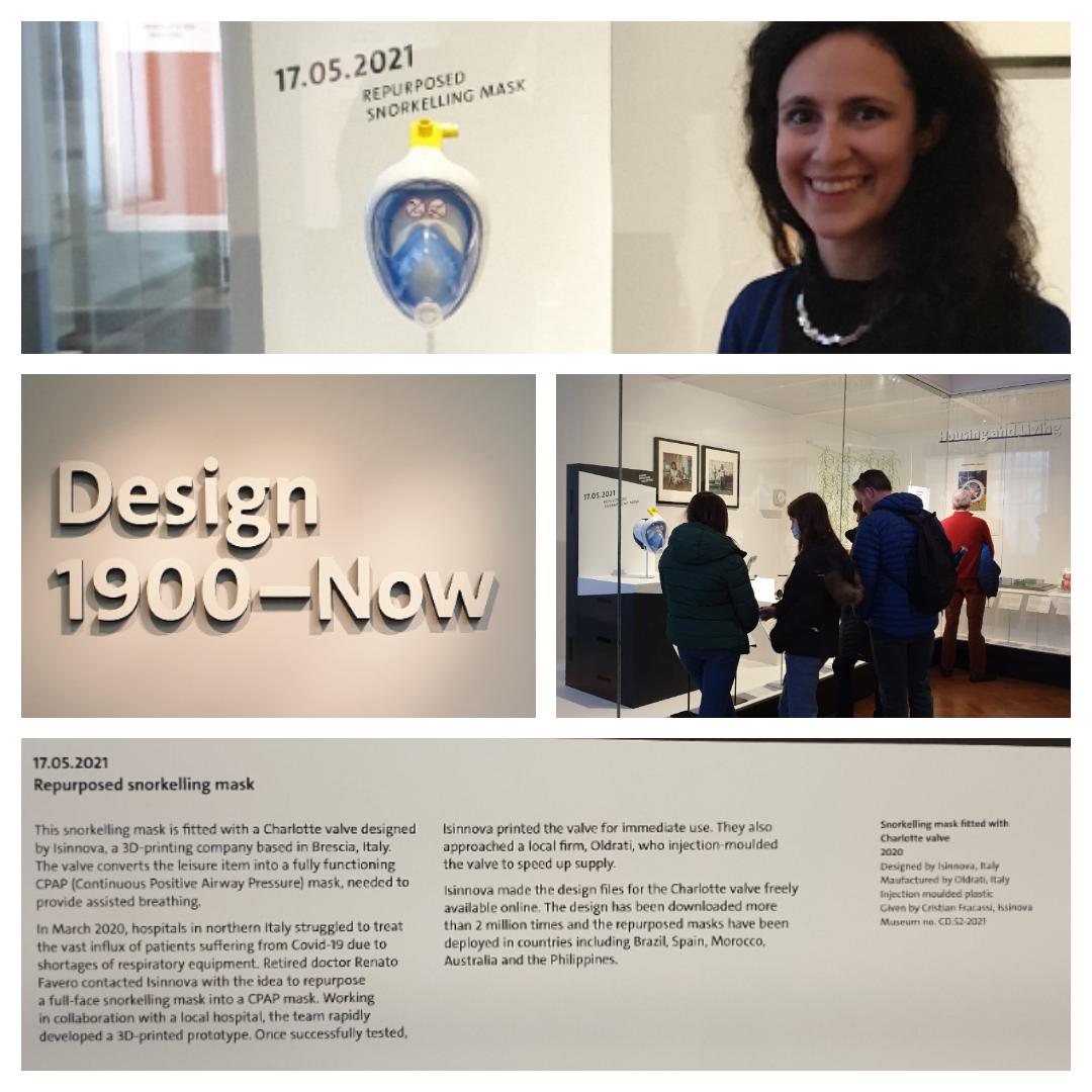 In this difficult historic period I wanted to visit <a href="/V_and_A/">V&A</a> and finally see #CharlotteValve #Isinnova Cristian Fracassi that saved lots of lives during #Covid 

Congrats to the entire team from my hometown #Brescia Italy. 

linkedin.com/posts/activity…