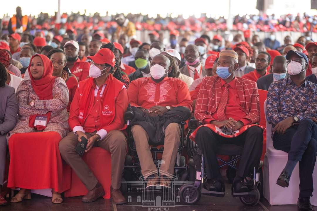 HonAdanKeynan's tweet photo. Attended the colourful Jubilee Party NDC meeting at KICC.
@JubileePartyK 
#MbelePamoja
#JubileeNiSisi https://t.co/7yIcgbBvDK