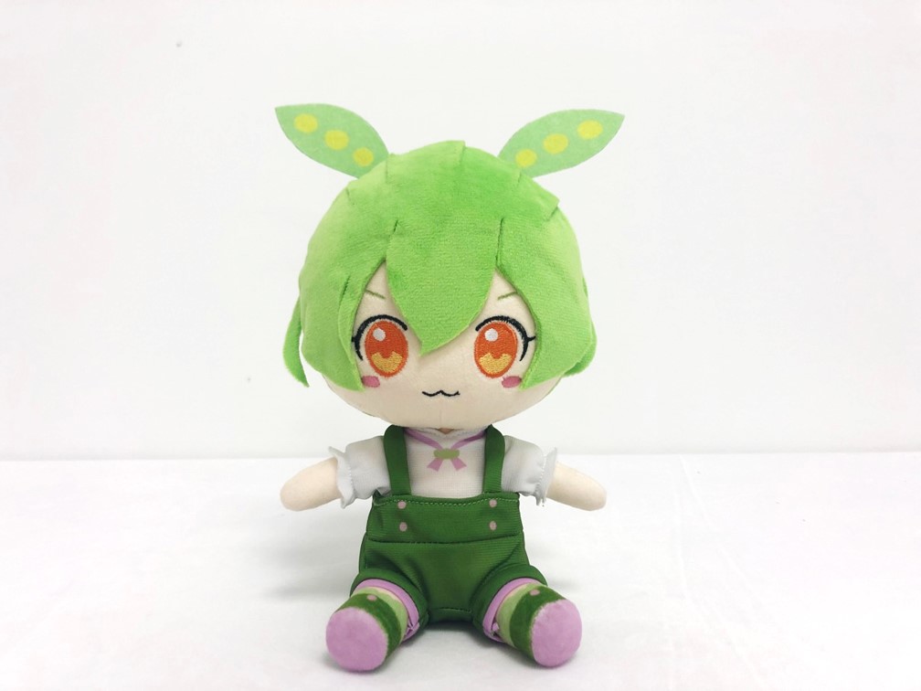 刺繍サービス バッティング手袋 ずんだもん おすわりぬいぐるみ