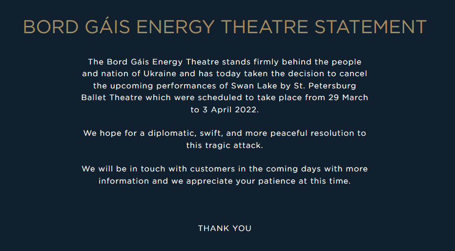 Bord Gáis Energy Theatre tweet media