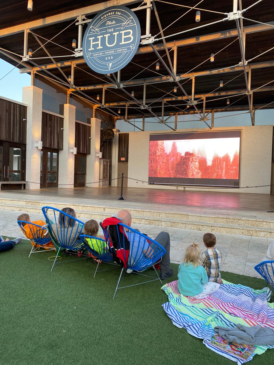 Come CHILL for our Saturday movie night under the stars ✨✨

Family friendly comedy "Kicking &amp; Screaming" on the big screen at 6PM!

#hub30a #30a #sowal  #southwalton #chill #weekend #familymovie #familynightout #familyfriendly #familytime