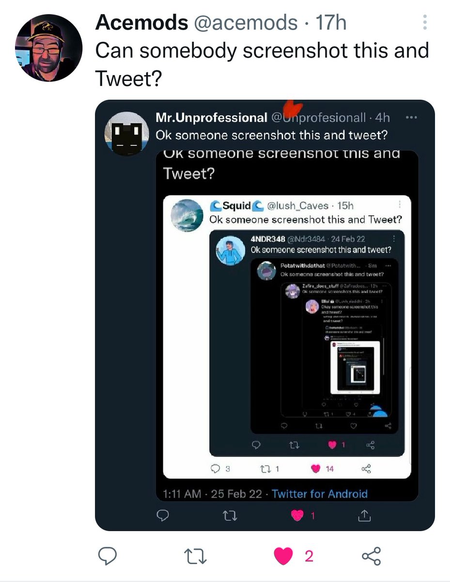 Can someone screenshot this and tweet?