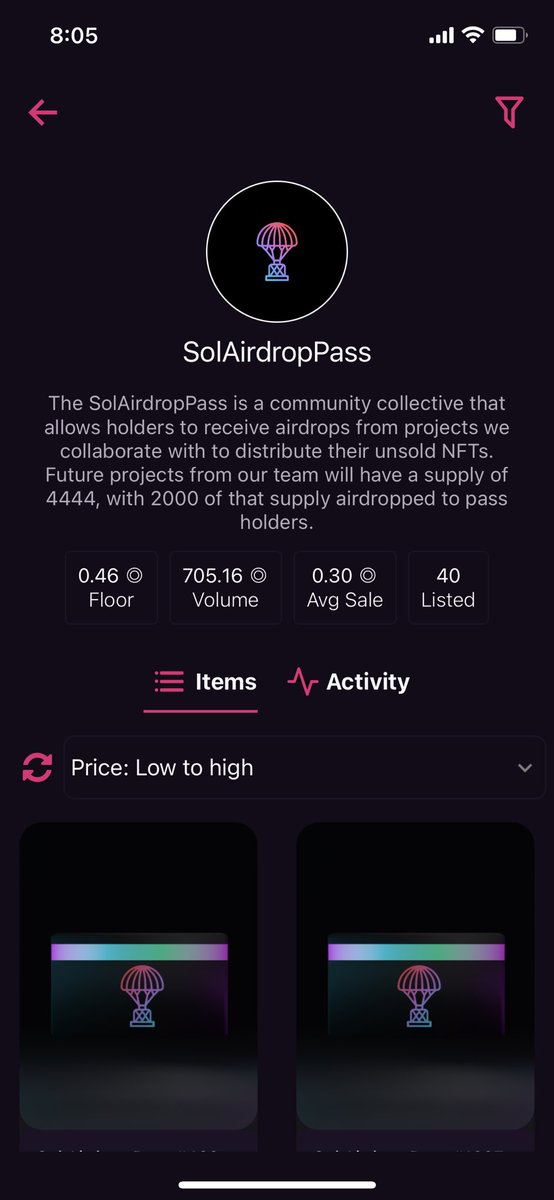 Sol Airdrop Pass | SOLD OUT tweet media