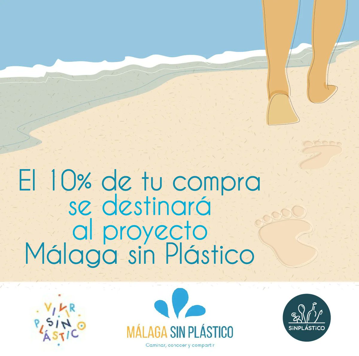 Hasta el 28 de febrero donamos un 10% de tu compra en nuestra tienda sinplastico.com a la asociación @Vivirsinplastic para su proyecto #malagasinplastico 
👉 buff.ly/3oBF6Xr