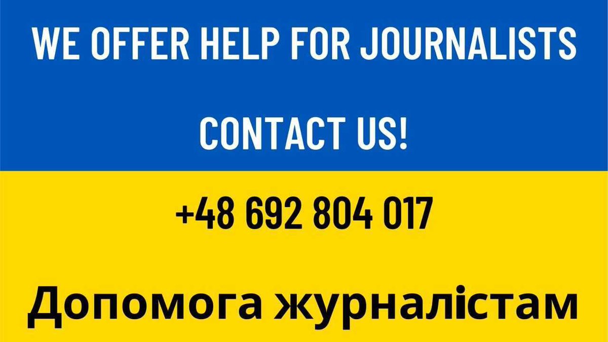 FRONTSTORY.PL (@frontstory_pl) on Twitter photo Dziennikarze z Ukrainy przyjeżdżający do Polski proszeni są o kontakt +48 692804017. <a href="/FReporterow/">Fundacja Reporterów</a> razem z <a href="/OCCRP/">Organized Crime and Corruption Reporting Project</a> i <a href="/gijn/">Global Investigative Journalism Network</a> wesprze was w zorganizowaniu mieszkań i udzieli pomocy w znalezieniu pracy. Dziennikarze z Ukrainy przyjeżdżający do Polski proszeni są o kontakt +48 692804017. <a href="/FReporterow/">Fundacja Reporterów</a> razem z <a href="/OCCRP/">Organized Crime and Corruption Reporting Project</a> i <a href="/gijn/">Global Investigative Journalism Network</a> wesprze was w zorganizowaniu mieszkań i udzieli pomocy w znalezieniu pracy.