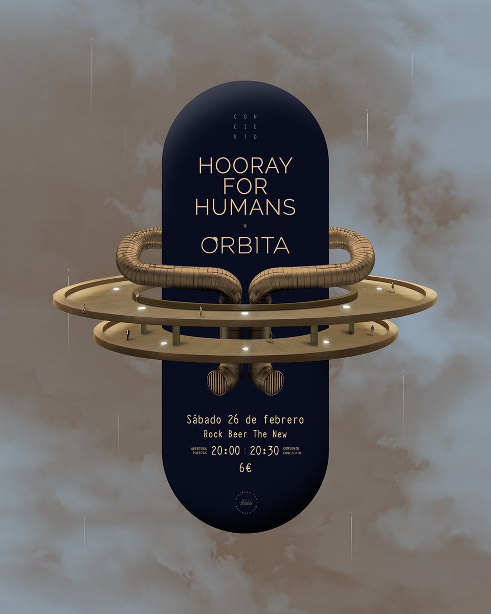 orbitaband's tweet photo. ¡Hoy!

#hoorayforhumans #órbita #órbitaband #rockbeerthenew #concierto #valladolid #santander #shoegaze #indierock #postpop #música https://t.co/1wWnPZSs5S