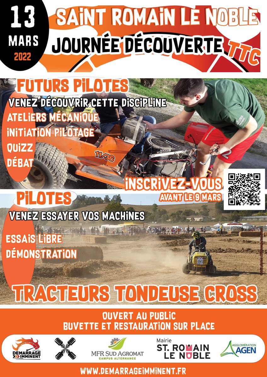AssoVideoTech's tweet image. Venez nous rencontrer et participer à un rallye photo pendant la journée découverte de Traducteurs Tondeuse Cross #TTC 👉Infos et Inscriptions :
assovideotech.fr/2022/02/22/ren…
#saintromainlenoble #lotetgaronne #demarrageimminent #decouverte
