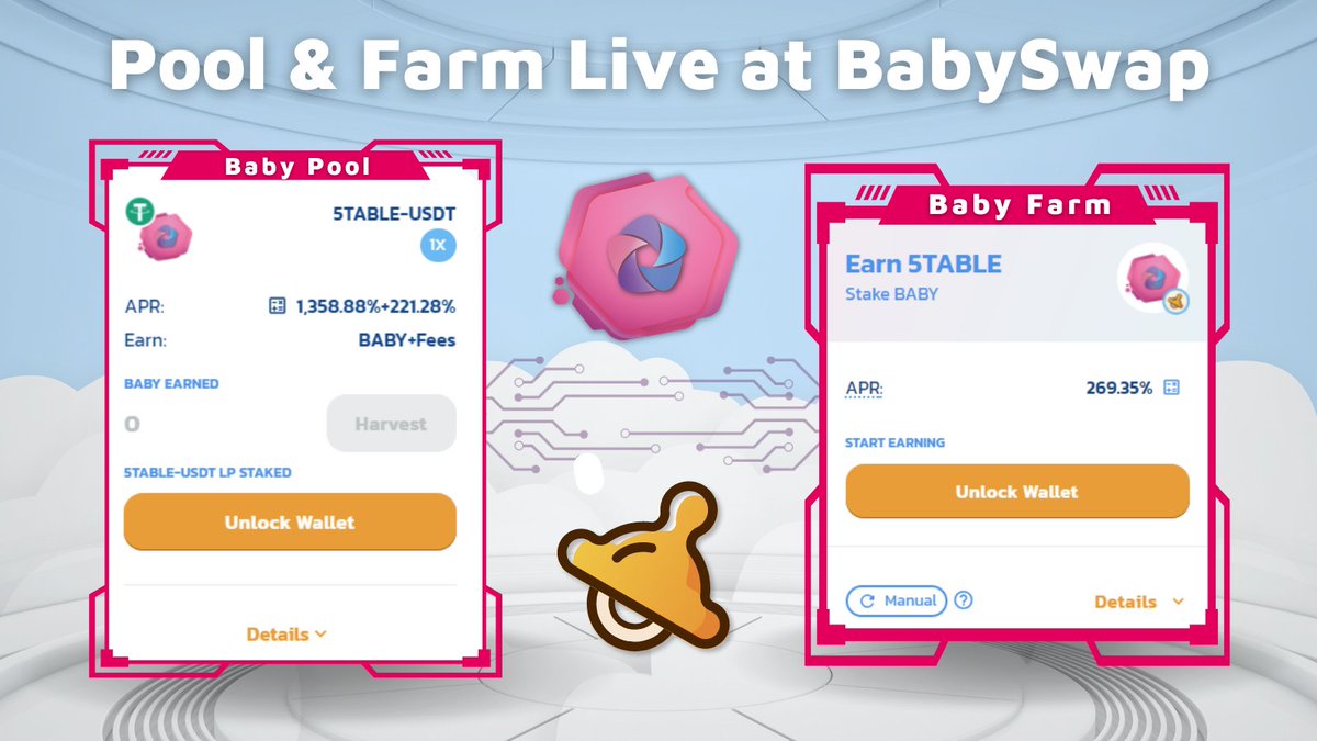 5table_finance's tweet photo. ๐ฅณEnjoy our new #Pool and #Farm on one of the biggest platforms on all the #BSC
๐ Stake 5TABLE-USDT earn $BABY ๐ถ๐ป
๐ Trade 5TABLE-USDT earn $BABY ๐ถ๐ป
๐ถ๐ป Stake BABY earn $5TABLE ๐
Earn with $5TABLE, now in BSC too!
โก๏ธ https://t.co/LNsBXvbbQW
@babyswap_bsc @binance #5TABLE https://t.co/2R6Zr0FLlT