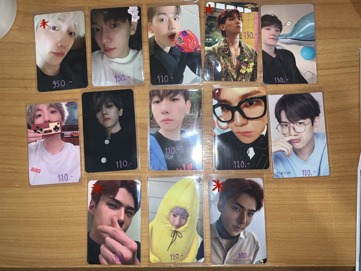 B05061992__'s tweet photo. พร้อมส่ง💖
การ์ดแบคฮยอน ชานยอล เซฮุน
ราคาตามภาพเลยค่า 
* = มีรอยขนแมวนิดหน่อยจากโรงงานค่ะ
🤏🏻ขอดูรูปเพิ่มเติมได้ค่ะ
🌈��่าส่งคิดตามน้ำหนักจริงค่า
สนใจ เมนชั่นหรือdmได้เลยค้าบ🥺
#ตลาดนัดEXO #ขายของสะสมexo #การ์ดแบคฮยอน https://t.co/Tc9zGvSqQs