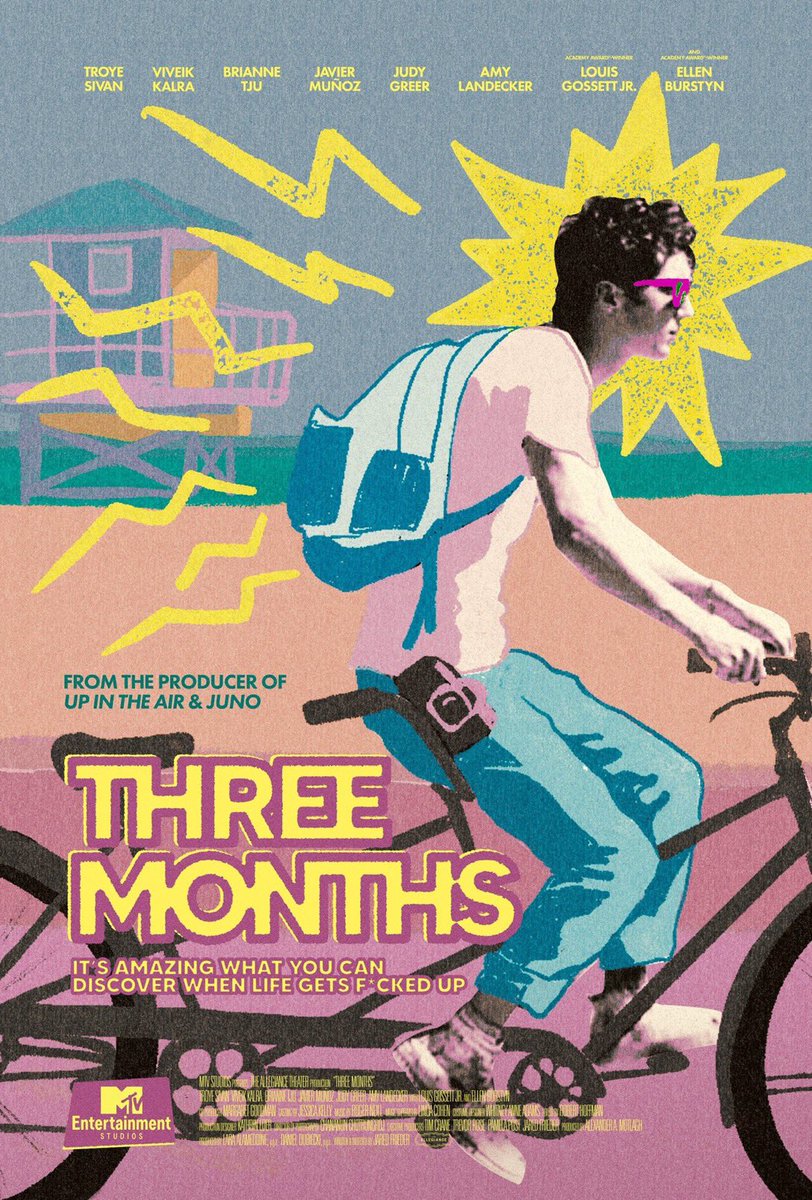 So glad I decided to check out #ThreeMonthsFilm it’s an awesome movie with a great soundtrack! I really hope it gets the recognition it deserves! @jaredfrieder @troyesivan @MTV 

(Also I would totally buy a signed version of this poster 😉)