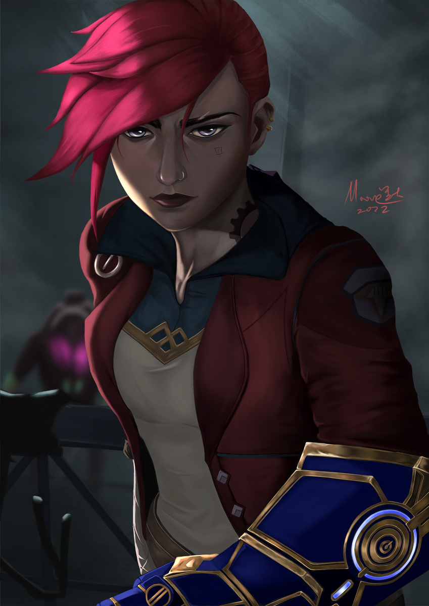 MoarlYang's tweet photo. Vi，the Piltover Enforcer #原创 #平涂 #绘画 #girl #art #game #LeagueofLegends #英雄联盟 https://t.co/TOGZUmSxAK https://t.co/vzh1cX3m1S