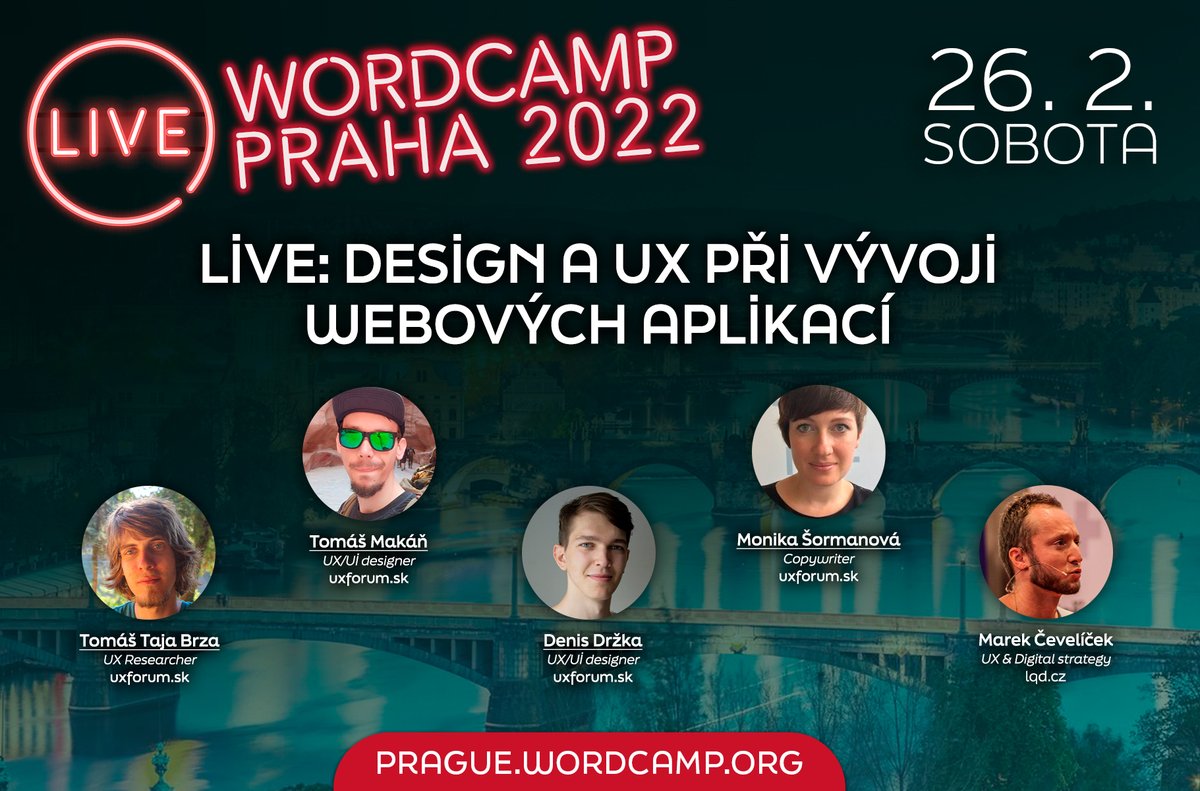 Právě se otevírá LIVE téma Design a UX při vývoji webových aplikací s <a href="/mcevel/">Marek Čevelíček</a> a odborníky z uxforum.sk.