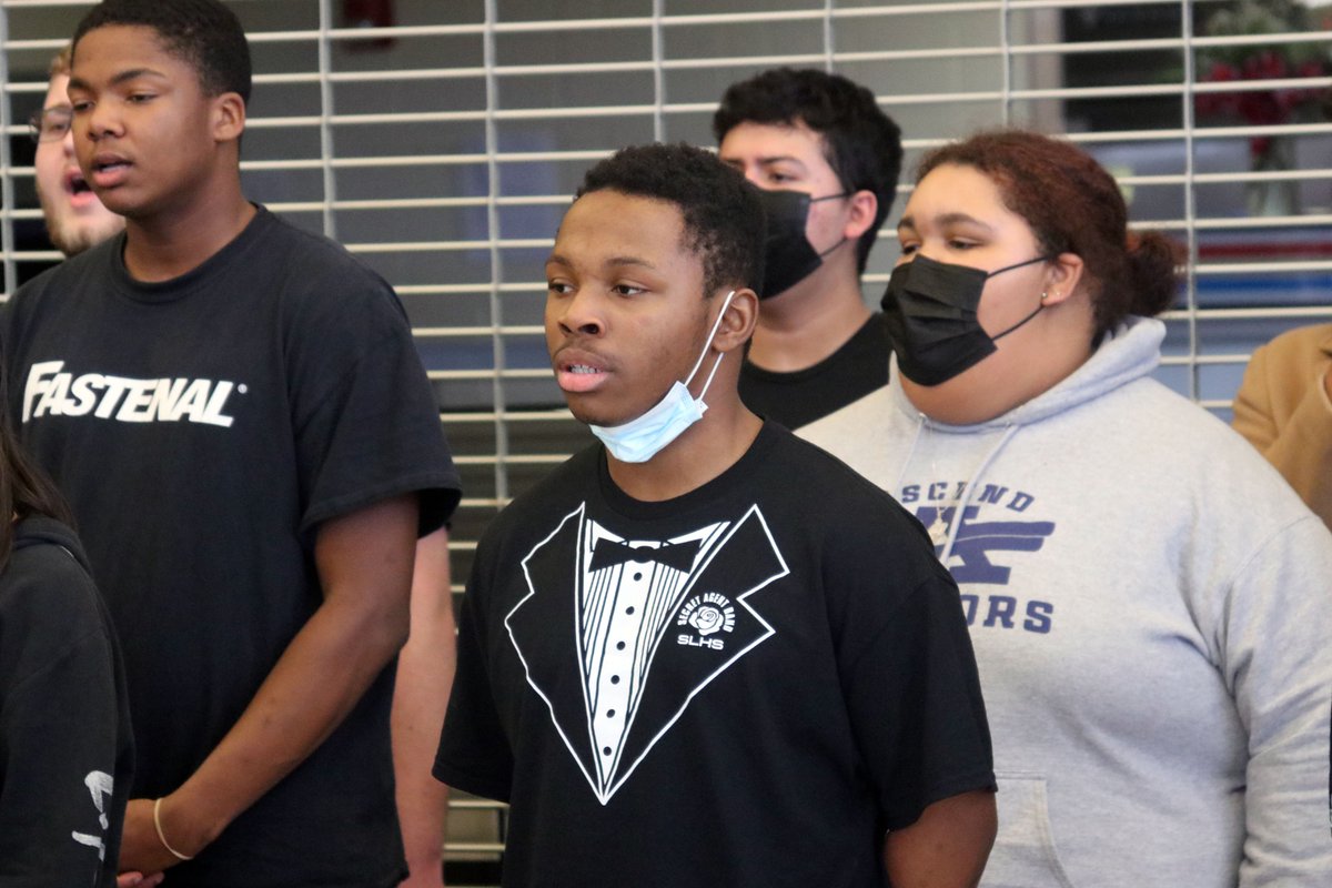 leecoschoolsnc's tweet photo. Southern Lee High School celebrated Black History Month with a series of events in February, culminating with this moving (and joyful) presentation by theatre, English, culinary and music students. 

#LCSWeInspire #LCStogether @SoLeeHS https://t.co/kHgJGUUt4g