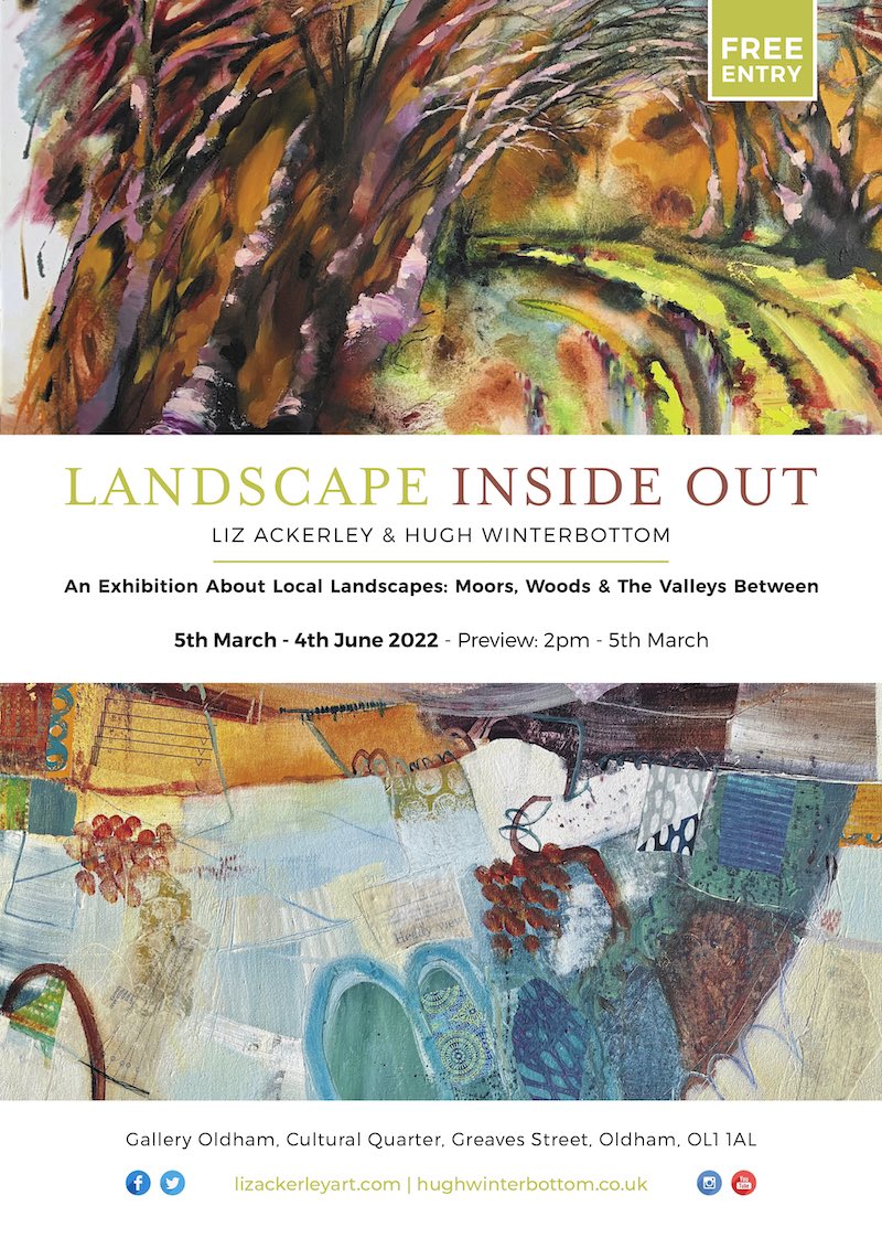 LizAckerleyArt's tweet photo. Out delivering flyers for our exhibition: LANDSCAPE OUT @GalleryOldham - Preview 1 week today! Saturday 05th March 2 pm- hope to see you there! #artexhibition #locallandscapes #OldhamHour #saddleworth #mossley to find out more : https://t.co/zSpASYnXGY https://t.co/dc35XWivOO