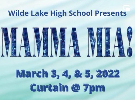 hcpss_wlhs's tweet image. Mamma Mia opening night is this Thursday, March 3! What night are you &amp;amp; your Super Troupers coming to see the show? 💚💛