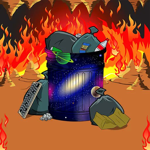 TheTrashPiles's tweet photo. 🎶Take me down to the Solana city where the fees are cheap and the art is green🎶
We couldn't be the greenest NFT project without launching on the most eco blockchain out there. 
We are saving over 969,000 pounds of CO2 from being released into the atmosphere by choosing SOL! https://t.co/e4vlGQXvBl