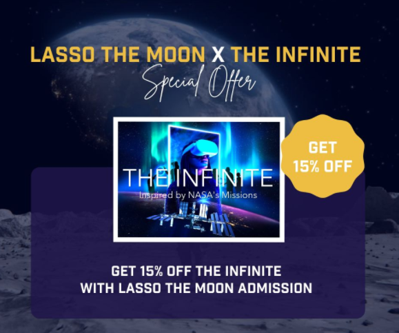 SpaceForceAssoc's tweet photo. Last chance to register for #LassoTheMoon at @TheIonHouston with @texspaceorg and get a 15% promo code at @TheInfiniteExp.
Strap in your VR Goggles and register today at https://t.co/6A76M2TFhO
#tothemoon #houston #space #houstonevents #sfa #spaceforceassociation #sfaevents https://t.co/npahHm7ZDL