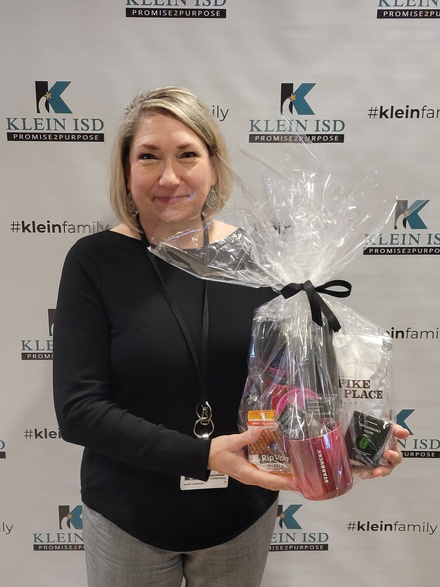 Thank you, community partner <a href="/Starbucks/">Starbucks</a> in 2920 &amp; Kuykendahl, for the gift basket donations! #KleinTransitionFair22 <a href="/BobenEli/">Eli Boben</a>