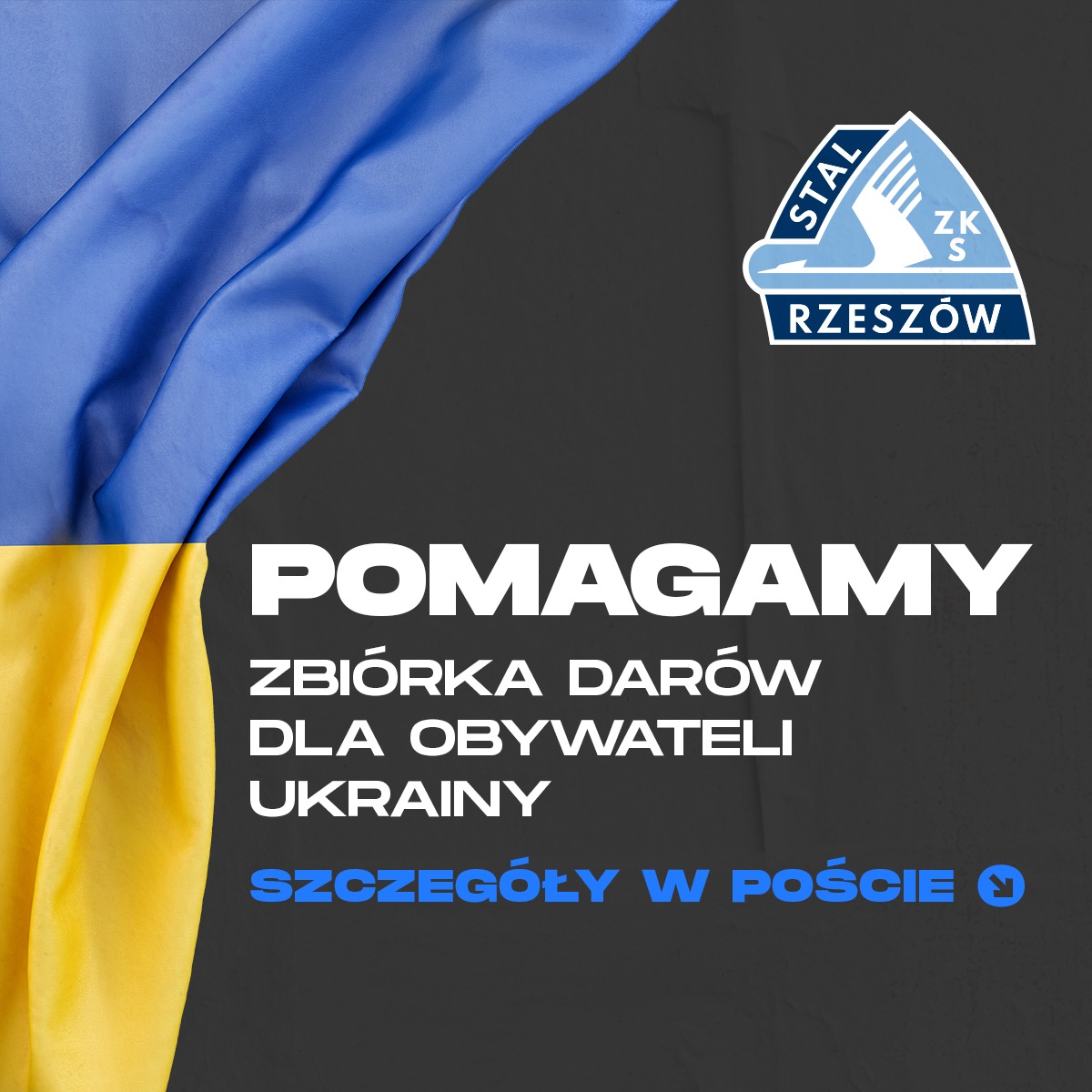 ℹ Przed meczem z <a href="/KaliskiKKS/">KKS Kalisz</a> organizujemy zbiórkę darów dla Ukraińców i zachęcamy wszystkich Kibiców, aby udając się na to spotkanie jednocześnie pomóc naszym sąsiadom uciekającym przed wojną.

📰 SZCZEGÓŁY ➡ bit.ly/3t4H0UE

‼ #NIEDLAWOJNY #napomocUkrainie 💙💛