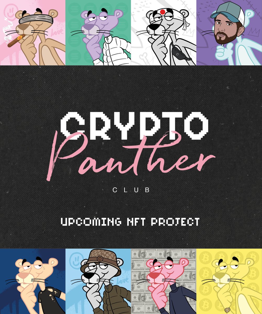 Enter the World of Crypto Panther Club, our Website is live now! <a href="/CryptoPantherC/">Crypto Panther Club</a> 
Join our discord for a huge giveaway🎁

Any interactions on this post will be considered for an early whitelist.

#NFTdrop #NFTgiveaway #NFTs #NFTCommunity #NFTartist #Whitelist #nftart #NFT