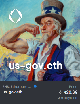 NickRyanAPBT's tweet photo. Appropriately priced. 
POUR IT ON 
#ens #ensdomains #domainsforsale #web3 #usgov https://t.co/jhAuAWlF1t