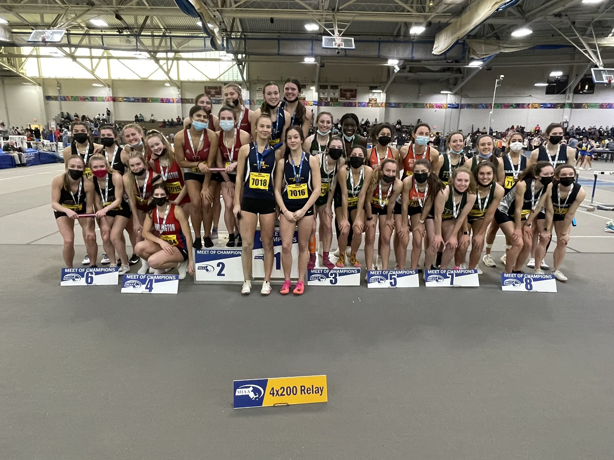 MIAA on Twitter "Here are the top 8 Girls 4x200 Relay medalists in the