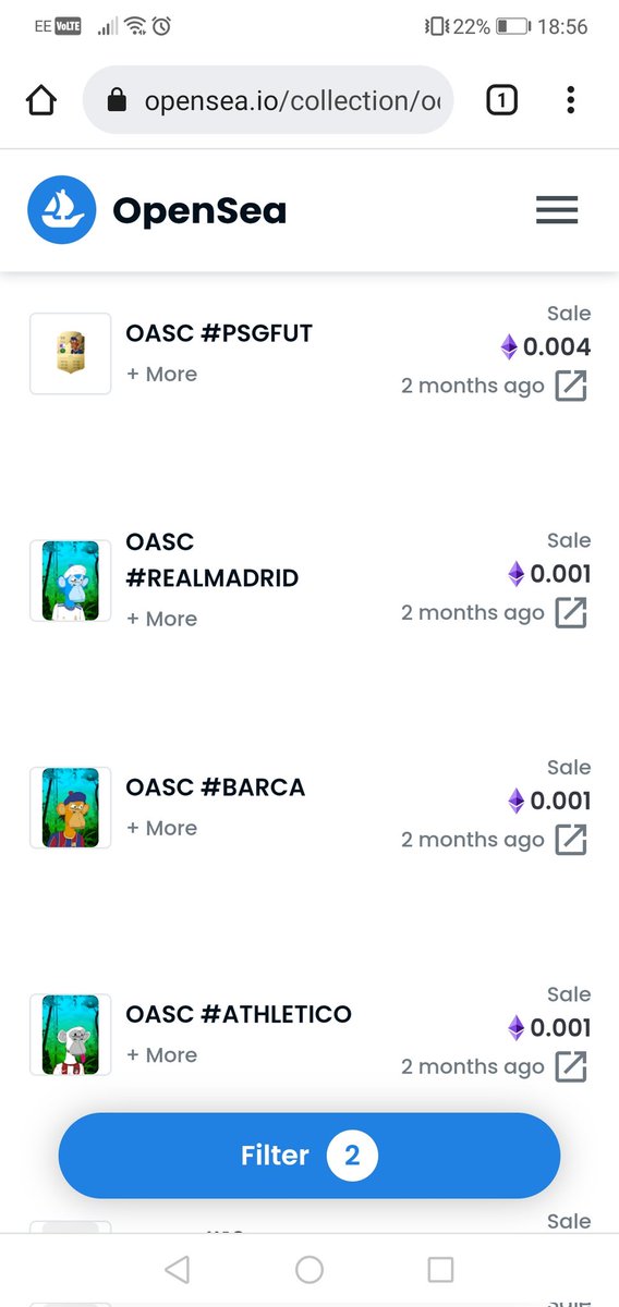 We have a lot of new content on the way team!! ⚽ Sorry we haven't been as active lately ✌️ but...

OASC Phase 2 begins soon!! 🐵⚽

#NFT #NFTCommunity #NFTCollection #NFTGame #NFTfamily #NFTart

0.001 on ALL PHASE 1 OASC #NFTs ⚽🐵 👇

opensea.io/collection/occ…