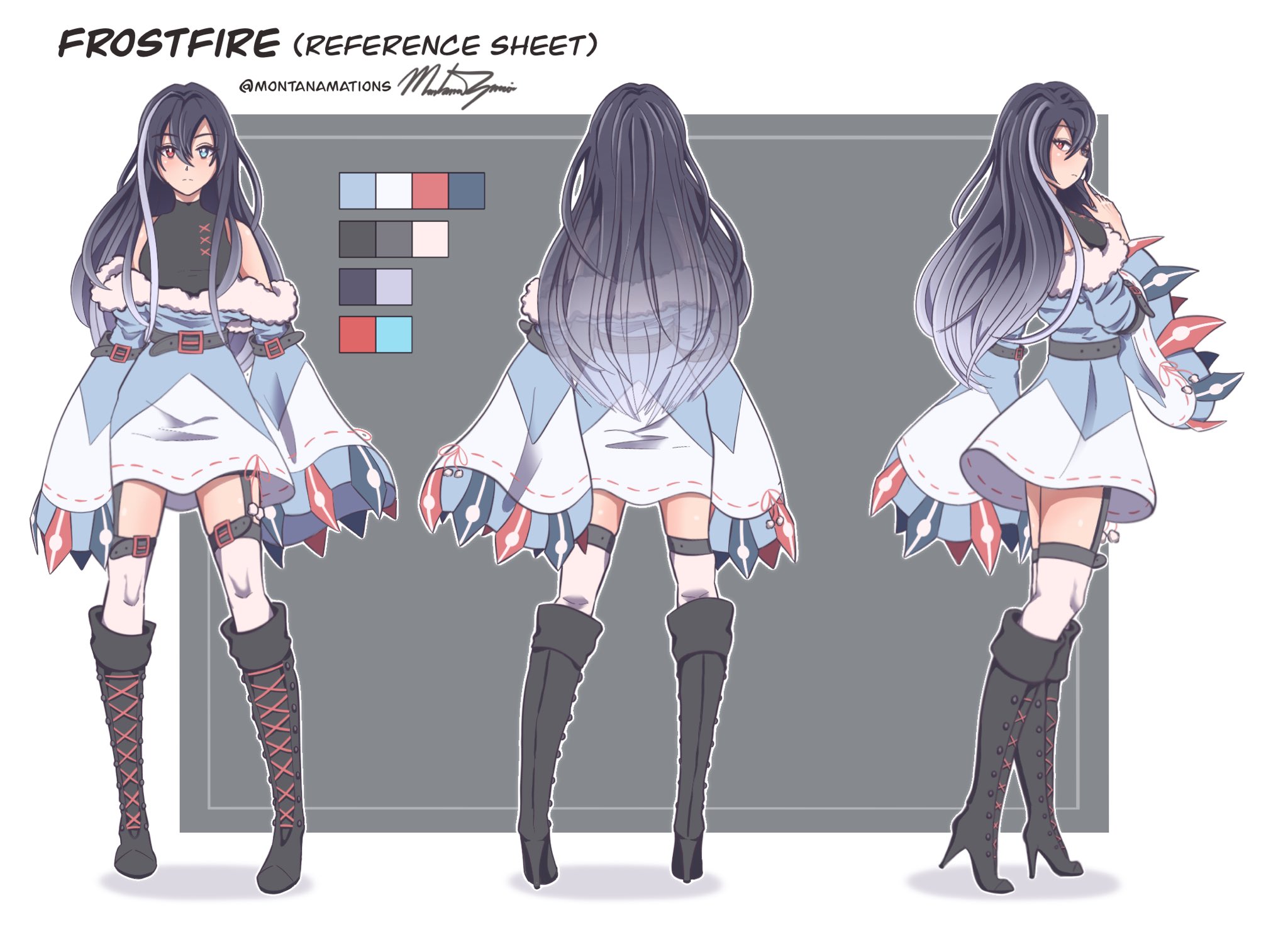 Montanamations Frostfire Character Sheet Oc Ocart Originalcharacter Anime Charactersheet Characterreference Animegirl Magicalgirl Frostfire Ice Fire Animeart Digitalart Characterdesign Girl T Co 98yyduprho Twitter