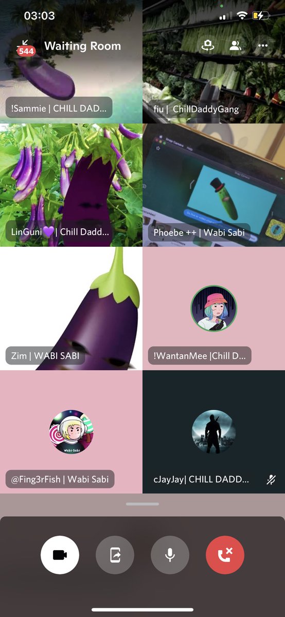 PhoebeYii's tweet photo. @WabiSabiNFT chilling with friends at 3:07am with Chuck Daddy’s favourite eggplants and cucumbers 🥒 🍆 https://t.co/YCqSWCWoef