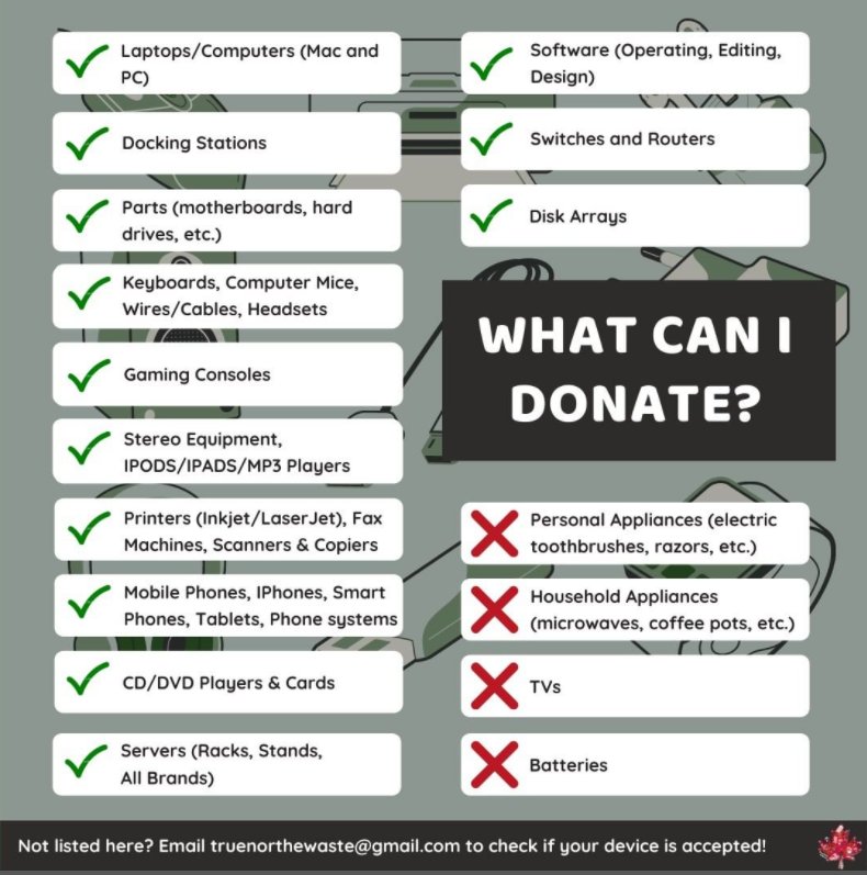 Got old electronics that need recycling? Drop them off at Hillcrest ASAP!