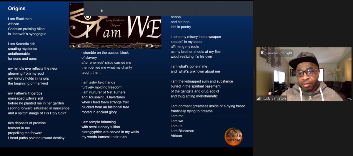 Thank you to Rudy Bankston for his wisdom!