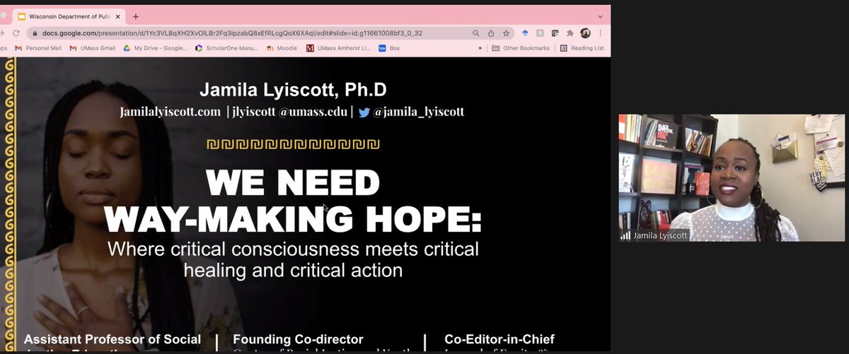 Soaking up Dr. Lyiscott's words on WAYMAKING HOPE.