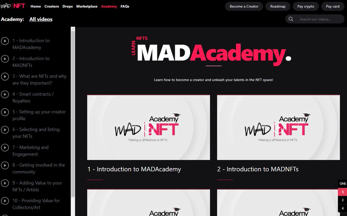 .@MADinArt3 new #NFT platform on <a href="/harmonyprotocol/">Harmony 💙</a> is here 
@ MADNFTS.io, Making a difference in #NFT &amp; its mission to allow everyONE  &amp; help transform the lives of millions around the world &amp; create an explosion of creative expression in the space 🙌 $ONE <a href="/coinbase/">Coinbase 🛡️</a>