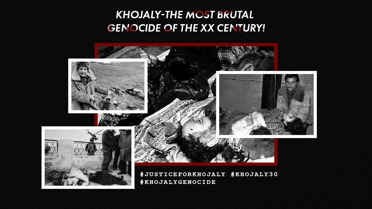 Afsana19822's tweet photo. On the night of February 26, 1992, the Armenian armed forces and the 366th Motorized Rifle Regiment of the Soviet Empire entered Khojaly. Hundreds of civilians, including children, were killed and thousands were taken prisoner.#JusticeforKhojaly #Khojaly613 https://t.co/fsCEsN3ckq