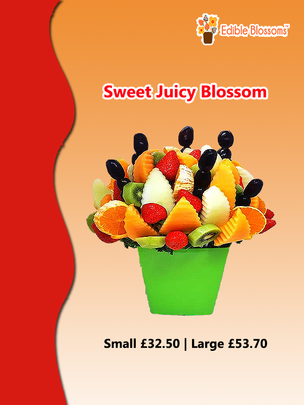 Sweet Juicy Blossom
This is one of our most sweet juicy blossom with Pineapple daisies , Dipped Strawberries, Cantaloupe, Honey dew, Grapes and Oranges .The perfect choice for any Occasion.
Order Now: bit.ly/3MfjDR8
0789 146 8235
#EdibleBlossomsuk  #chocolate #fun #fresh