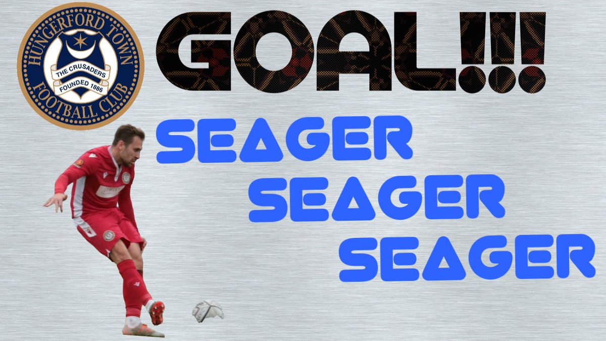 HungerfordTown's tweet photo. 9 - @Ryan_Seager finishes after being played in by @SolWS_ 

First goal in front of his son Noah

1-0

#HunCon https://t.co/FbSOSY4FGN