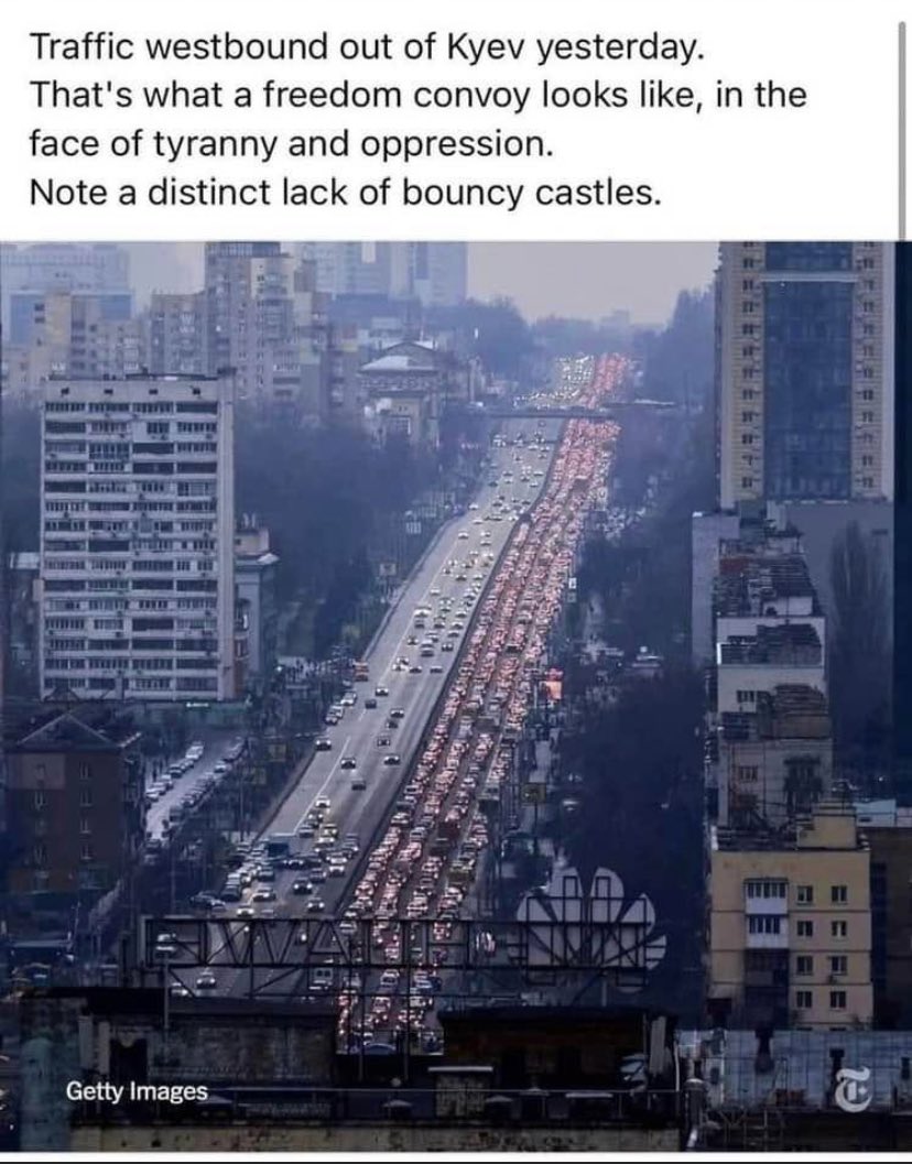 @quetzalcoatl_77 This is what a Freedom convoy looks like. The complete opposite of the #FluTrucksKlan #IStandWithUkraine