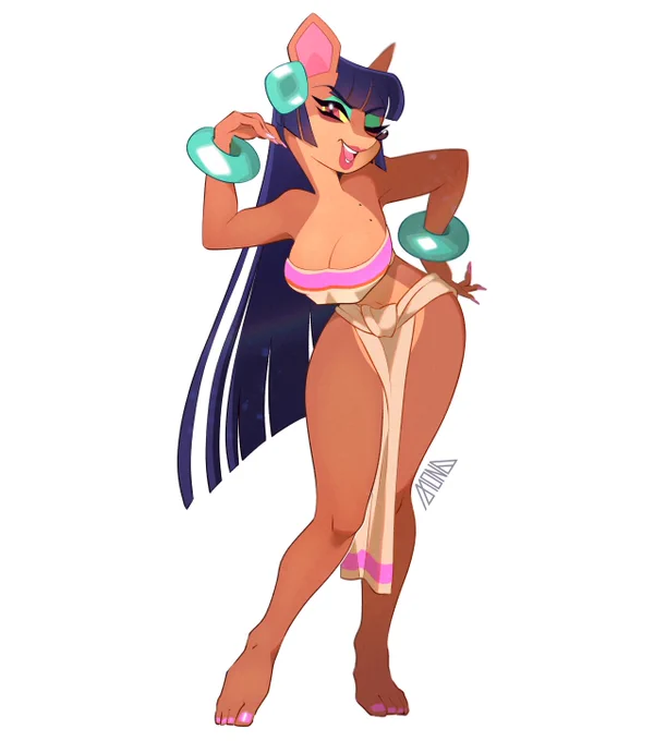 Mona Potoroon cosplaying Chel💎
#MNイラスト 