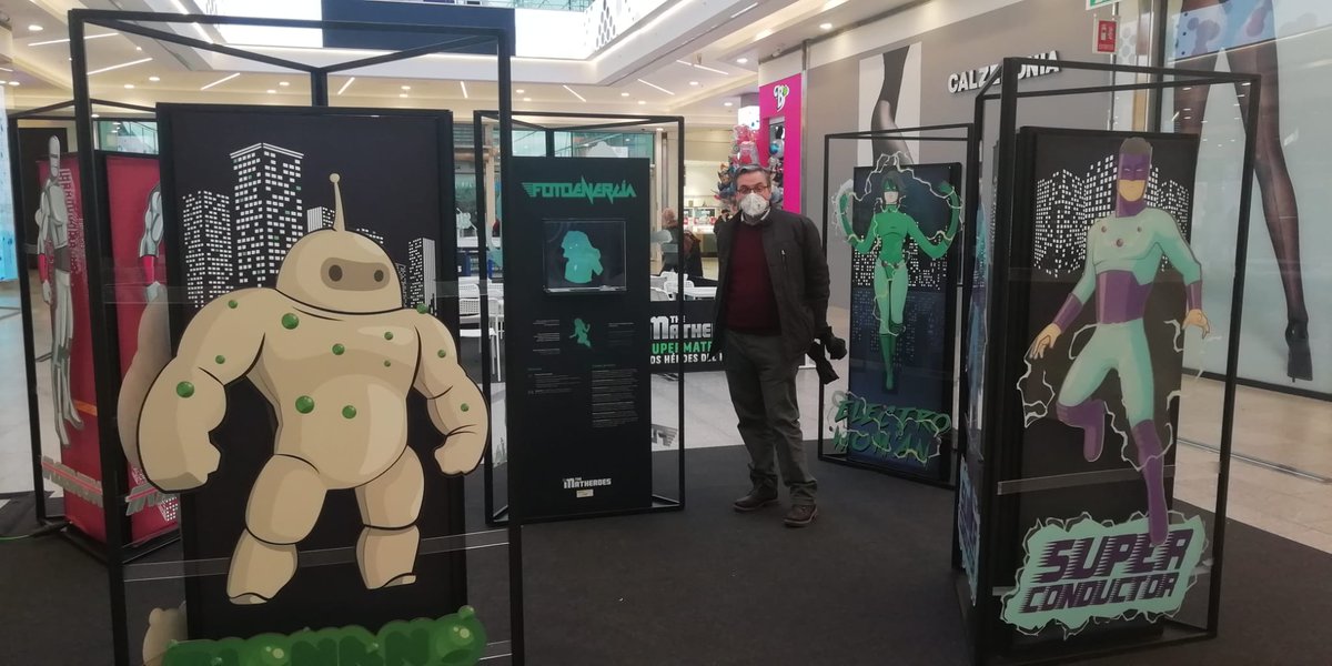 2dPhot's tweet photo. Nice to see, the exposition of #Matheroes which I collaborated at the beginning with my colleagues of @icmabCSIC close to my home. https://t.co/mXLtxfg3eZ