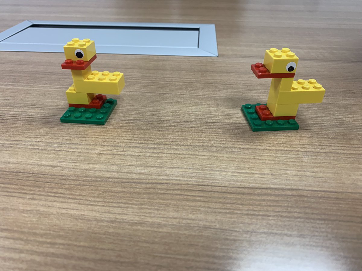 dolanreads's tweet photo. Having a great day of learning at our Computational Thinking Cohort! We are working on clarity in our directions by having a common vocabulary! Check out our ducks! @amy_hemme @Christine_Arman @SBISDLibraries https://t.co/P6pMjL5zn7